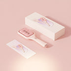 Elara Red Light Brush with its gift box and instruction card.